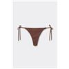 Tezenis Bikini Brasiliano Laccetti Royal Essence Brown Donna Marrone