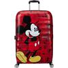 American Tourister Wavebreaker Disney - Mickey Mouse Valigia Rigida Grande (77 cm), Valigia da Viaggio, Lucchetto TSA, 4 Ruote, 96 L, 4.2 kg - Mickey Comics Red