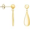 SOFIA MILANI - Orecchini da Donna in Argento 925 - Placcati in Oro - Orecchino Pendente a Goccia Sfera - E1848