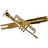 Miniblings Tromba Clip di Legame della Clip di Legame + Box Musica Tromba d'oro