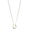 Purelei Porta anelli a goccia - Acciaio inossidabile placcato oro 14 carati / oro rosa 18 carati / argento - Portagioie per anelli - Design goccia - Regolabile 40 - 45 cm - Sicuro ed elegante, Eine