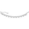 VLNET Vestopazzo cavigliera placcata in argento, con fiori,stelle,cuori e sfere. Lunghezza catena 22 cm. Extra chain 5 cm. Chiusura regolabile con moschettone. (fiori)