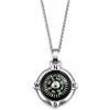 amorili Collana Uomo Bussola Rosa dei Venti - Gioiello Nautico da Uomo con Ciondolo Bussola - Collier Mare Estate per Appassionati di Vela e Nautica
