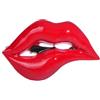 FVCTGHZ Spilla Da Donne Elegante Spille a forma di bocca con labbra rosse sexy in smalto for donne e ragazze, borsa for rossetto, accessori for banchetti, spille in lega, corpetto