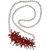 sicilia bedda - Collane in Corallo Rosso del Mediterraneo - Gioielli Argianali realizzati a Mano (COLLANA PERLE BAROCCHE E FRANGIA DI CORALLO)