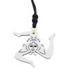 amorili Collana Trinacria Siciliana Uomo Donna - Ciondolo Trinacria Acciaio Inossidabile - Gioiello Sicilia Porta Fortuna - Idea Regalo Made in Italy - cln0226
