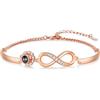 Presentimental Bracciale Personalizzato Donna con Proiezione di Foto Regalo per la Festa Della Mamma Compleanno Natale