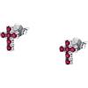 Morellato Orecchini da donna in argento 925‰ Riciclato, collezione TESORI, a forma di croce, regalo per donna