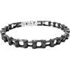 amorili Bracciale Uomo Catena Moto Acciaio Inox e Fibra di Carbonio - Braccialetto Riders Stile Biker Leggerissimo - Gioiello Maschile Sportivo - Idea Regalo Appassionati Moto bcc2022b