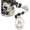 CST Rosario Madonna Addolorata mm. 6 legno nero confezione 2 pezzi - Made in Italy