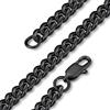 GOLDCHIC JEWELRY Collana Nera Uomo 6mm Miami Curb - Catena Cubana Robusta in Acciaio 61cm - Regalo per Papà