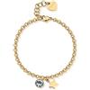 S'Agapõ Bracciale Donna in Acciaio e Cristalli con Simbolo Stella | Collezione Lucky Light - SKT28