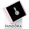 PANDORA Pendente doppio Moments con fiocco di neve brillante in argento Sterling con zirconia cubica trasparente