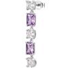 Brosway Orecchino Singolo Donna, Orecchino Pendente in Argento e Magic Purple | Collezione FANCY - FMP27