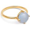 SINGULARU Anello da donna Celebrate Blu Placcato Oro