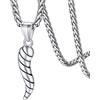 FaithHeart Collana con Ciondolo Peperoncino Portafortuna Stile Italiano Sacro Corno Amuleto Charm in Argento Sterling S925 Stile Europeo Impermeabile e Ipoallergenico