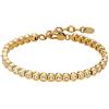 heideman ars gratia artis Heideman Philemon Bracciale da tennis da uomo in acciaio inox argento o oro lucido per uomo