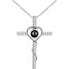 Moainut Personalizzato Picture Collana,Love Cross Collana con foto,Anniversario Memorial Regali per le donne