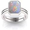 INDIA MADE Anello Panchdhatu placcato argento placcato argento con opale bianco australiano di qualità Aa++ 12.00 Ratti naturale certificato Aa++ - B09TWSY6RW