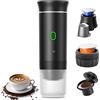 Aischens Macchina per Caffè Espresso Portatile 3 In 1,60ml Caffettiera Elettrica Riscaldata per Auto con Porta Usb-C,Compatibile con Capsule NS e Polvere di Caffè Macinato per Brodi Freddi e Caldi
