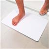 Pure 4Home Tappeto Bagno Diatomite Antiscivolo 60 x 39 cm | Tappetino Doccia Super Assorbente Asciugatura Rapida | Pietra Naturale Antimuffa | Diatomite Stone Bath Mat (White Waves)