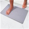 Pure 4Home Tappeto Bagno Diatomite Antiscivolo 60 x 39 cm | Tappetino Doccia Super Assorbente Asciugatura Rapida | Pietra Naturale Antimuffa | Diatomite Stone Bath Mat (Flechas Gray)