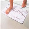 Pure 4Home Tappeto Bagno Diatomite Antiscivolo 60 x 39 cm | Tappetino Doccia Super Assorbente Asciugatura Rapida | Pietra Naturale Antimuffa | Diatomite Stone Bath Mat (Arabescato)