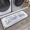 Caihoyu Tappetino per lavanderia, decorazione fattoria, tappeto runner da pavimento, lavanderia a gettoni, 39 x 50 cm, sfondo bianco