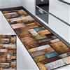 HUAXIQUE Tappeto Soggiorno Tappeto Runner Cucina Vinile Antiscivolo Lavabile per Soggiorno Camera Da Letto Cucina Bagno 40x100cm Stile J