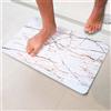 Pure 4Home Tappeto Bagno Diatomite Antiscivolo 60 x 39 cm | Tappetino Doccia Super Assorbente Asciugatura Rapida | Pietra Naturale Antimuffa | Diatomite Stone Bath Mat (Bosque Blanco)