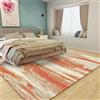 GUGJHFVH Tappeto Camera da letto, Pelo Corto, per aree soggiorno, Bambini Camera da Letto，Acquerello astratto giallo chiaro arancio，160 x 230 cm