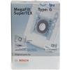 BOSCH B/S/H - SACHET DE SAC Type G + MICRO FILTRE POUR ASPIRATEUR BOSCH B/S/H