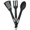 Alipis 3 Set Cucchiaio Di Stoviglie In Silicone Utensili Da Cucina Forchetta Di Plastica Foro Riutilizzabile Scanalato Kit Tornitore Esterno Cavo Posate Posate Da Viaggio Picche Servire