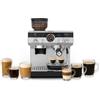 Krups Precision XP801T10 - Macchina per caffè espresso manuale con smerigliatrice, interfaccia intuitiva, impostazioni pre-infusione, ugello a vapore, riscaldamento rapido, nero/acciaio inossidabile,
