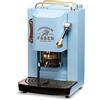 FABER COFFEE MACHINES | Modello Pro Deluxe | Macchina caffe a cialde ese 44mm | Rifiniture ottonato | Pressacialda in ottone regolabile | elettrovalvola di serie (TURQUOISE)