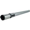vhbw tubo compatibile con Miele S255 I, S254 I, S256I, S256 I, S252I, S252 I aspirapolvere - con attacco da 35 mm, 60-100 cm, nero/argento