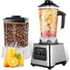 TTXSDYD 2-in-1 Blender Professionale 2.5L 6000W Frullatore Smoothie, Macinacaffè, 9 Velocità, Elettrico Pressa Agrumi Con 4 Lame In Acciaio Inossidabile, Per Frullati, Gelato Pollato, Purea, Salsa