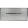 G.T. INOX SET 2 Teglie 40x20 bordo dritto h. 2 cm lamiera alluminata - IDEALE PER PIZZA ALLA PALA O PINSA ALLA ROMANA