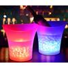 Generico Bdit Accessori Secchiello Ghiaccio con Cassa e Luce, Secchiello Ghiaccio Vino da 5L, Porta Ghiaccio Elegante con Musica, Ideale per Spiaggia e Eventi Speciali