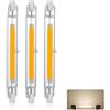 Generico Lampadine LED R7S 189mm 30W, Lampada LED 189mm R7S Sostituisce Alogena 300W Dimmerabile, 3000LM, Lampadina R7S LED 189mm Bianco Naturale 4000K, Doppia Estremità COB Luce Lineare Proiettore, 3 Pezzi