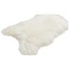 Cakla 100% pelle di pecora/agnello biologica; Morbido e soffice Ideale per il soggiorno, sotto il camino, in camera da letto (Bianco Lungo, XXL: 120-130 cm)