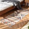 Plancholo Tappeto Boho Area Fattoria Tappeto in Cotone Tessuto con Nappa per Soggiorno Camera da Letto Lavanderia Ingresso 2 'x 4'