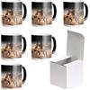 AL PRODUCTION Set Tazze per Sublimazione in Ceramica Bianca 330ml - Tazza Mug di Categoria AAA inclusa di Scatola per Gadget e Personalizzazioni - Made in Italy (Magica, 6 Unità)