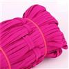 LNHBZ 6mm Elastici Piatti Colorati Corda Elastica Alta Elastico Nastro Spandex Nastro da Cucire Rifinitura Cintura in Vita Accessorio per Indumento 90m-04 Rosa rossa-6mm-90Metri