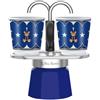 Bialetti Set Mini Express Natale 2025, Moka in Alluminio, Caffettiera Blu con 2 Tazze, Edizione Speciale Joyful Memories