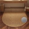 Odot Tappeto Sedia Ufficio Gaming, Stampa Lino Tappeto Salvapavimento Silicone Antiscivolo Protettore del Pavimento Tappetino per Sedia da Ufficio con Ruote per Parquet (Marrone chiaro,100x120cm)