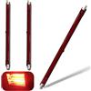 Generico Lampadina Alogena R7S 254mm 1300W, Lampada Alogena 1300W Dimmerabile, Lampadine Infrarossi Riscaldante R7S, 1300Lm, COB Lineare Luce, Fascio 360°,Risparmio Energetico, Nessuno Sfarfallio, 3 Pezzi