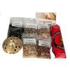 CRIGEMA - Kit Incenso in Grani, Bruciatore in Ottone e Stick di 10 Carboncini - Set di 100gr di Resine Naturali 5x20gr