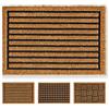 Carpido Zerbino Strisce Cocco, 40x60 cm, Tappetino Antibatterico Naturale Setole Cocco