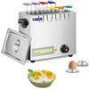 Royal Catering Cuociuova Elettrico Professionale Bollitore per Uova RCEB-8T (2.600 W, a 8 Uova, Acciaio Inox, 8 Cucchiai, 4 Portauova incl.)